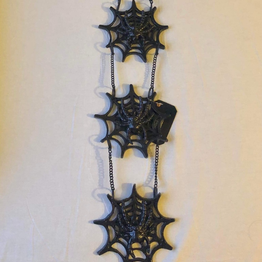 Halloween spiderweb hanging decor